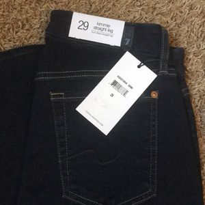 7 For All Man Kind Jeans- Kimmie Straight Leg